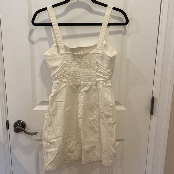 White side lace up dress size medium - Picture 2 of 3